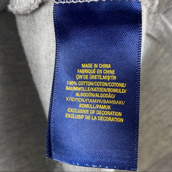 POLO Ralph Lauren Classic Cotton Mesh Polo Shirt Pony SS Heather Grey M 10-12 - Picture 14 of 15